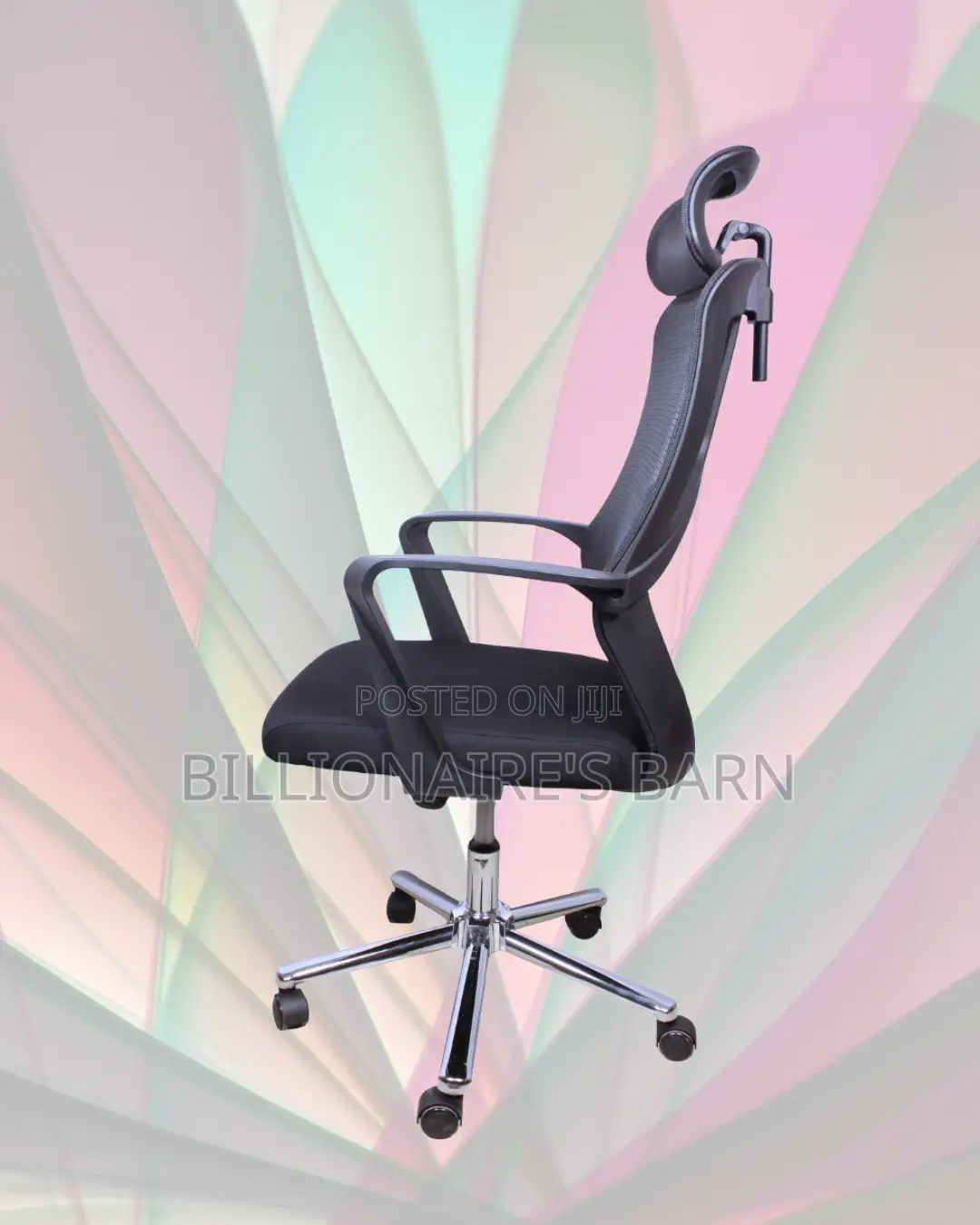 Space-Saving High Back Mesh Office Chair | Lumbar Support