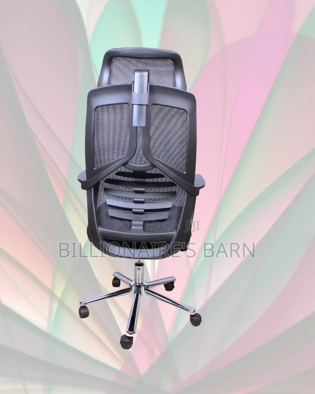 Space-Saving High Back Mesh Office Chair | Lumbar Support