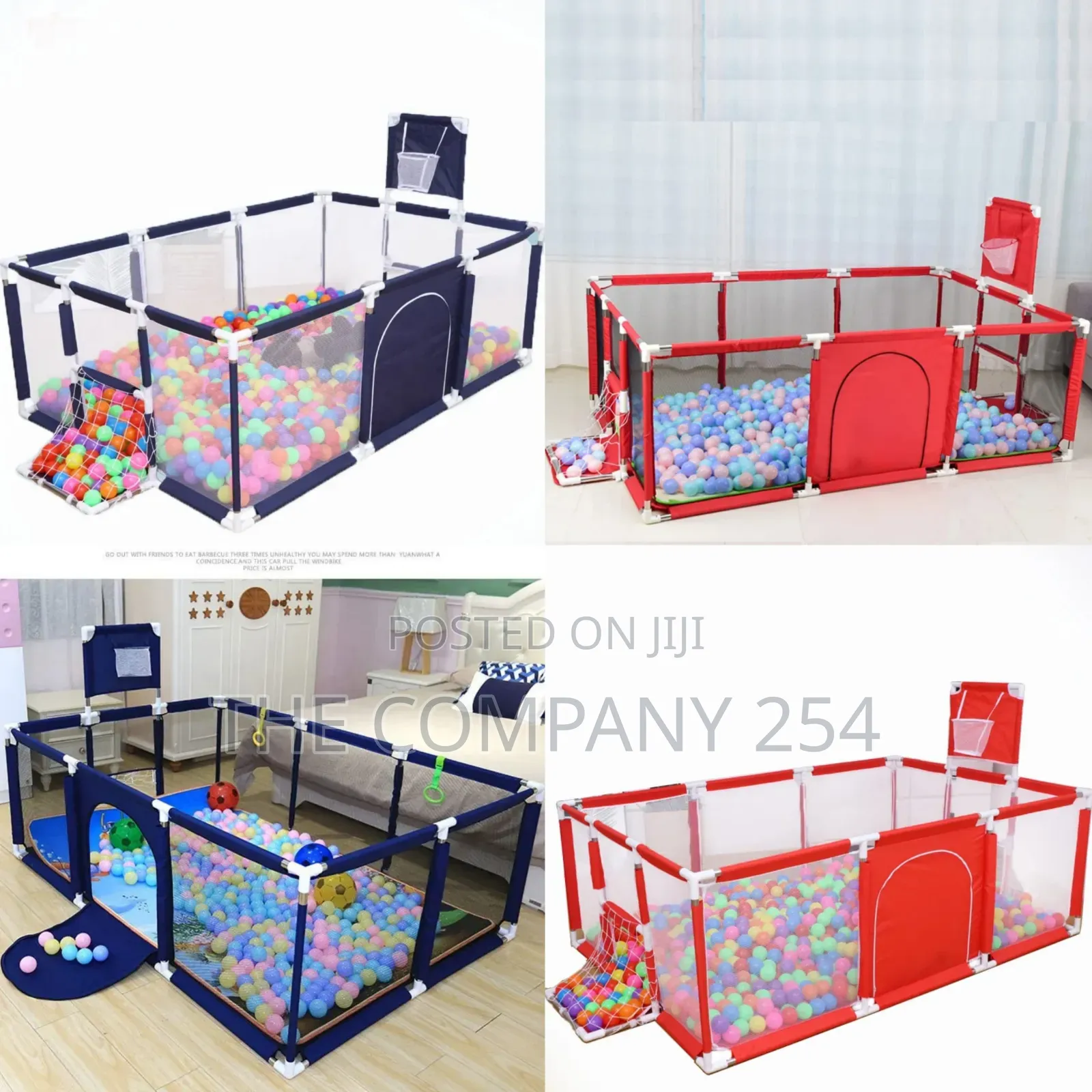 *Play Pen for Kid.30 Balls Inside *Colours Blue ,Red ,Grey*
