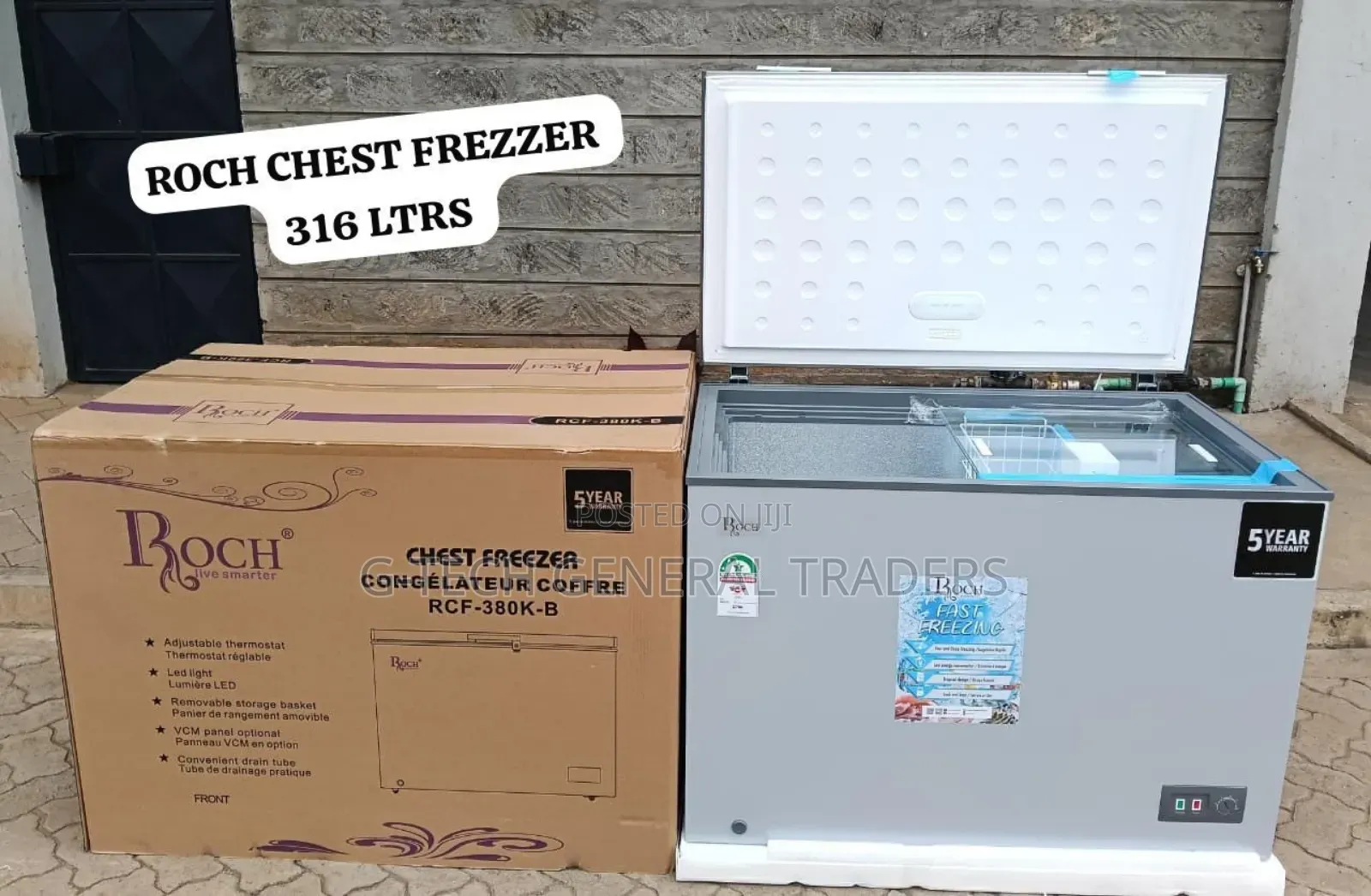 Roch 316l Large Capacity Energy Saver Chest Freezer