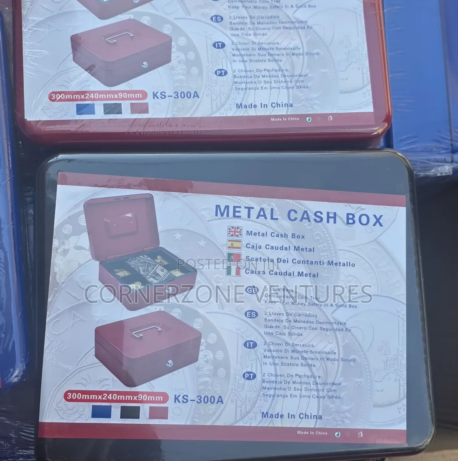 Metallic Cash Box/ Metallic Cashbox