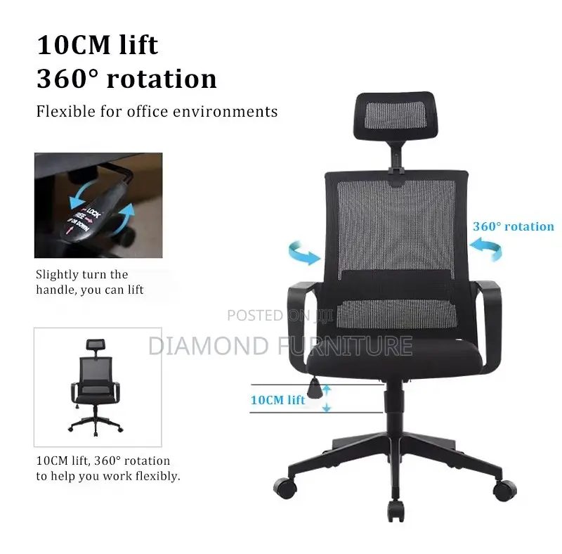 Captain Mesh High Back Ergonomic Office Chair