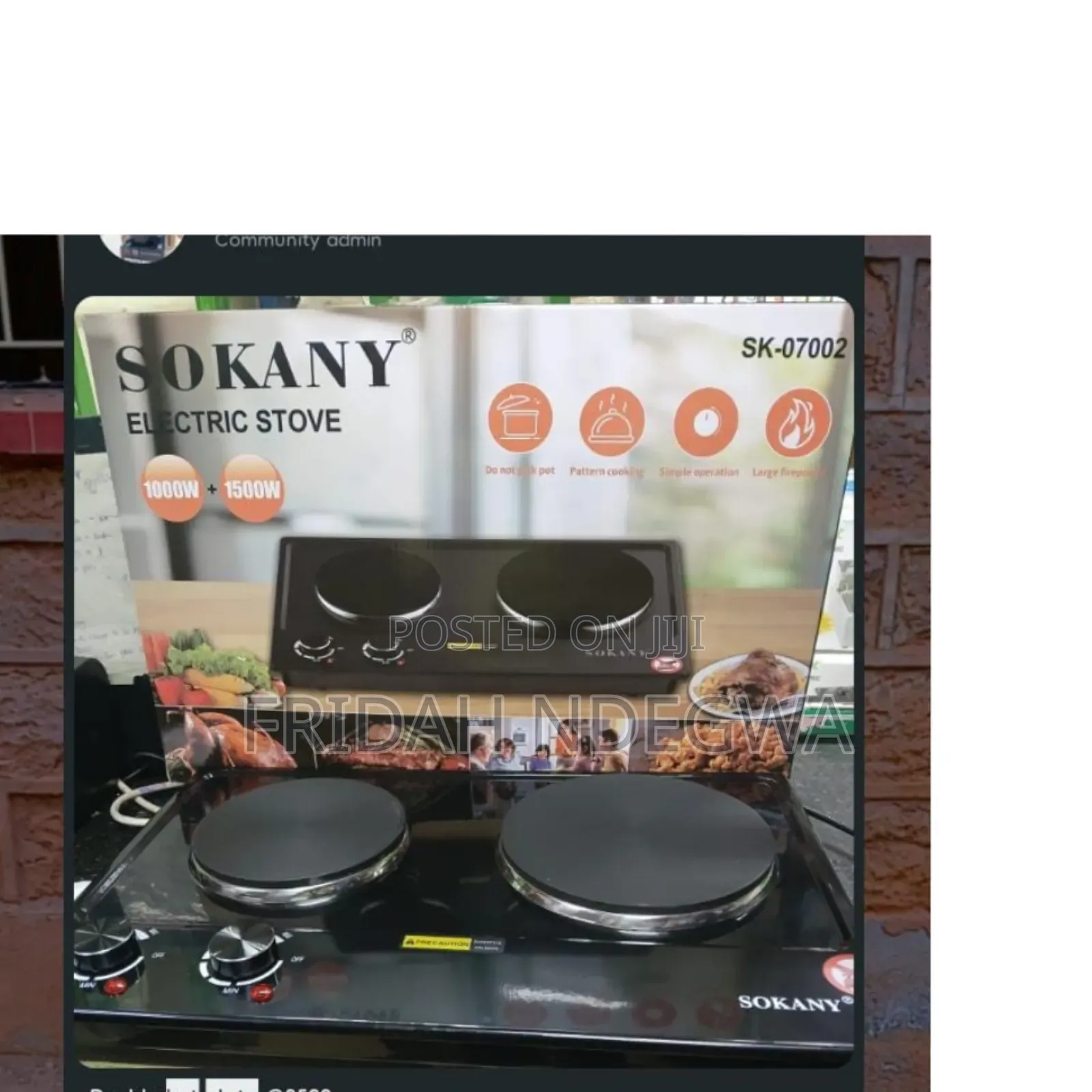 Sokany Electric Double Stove