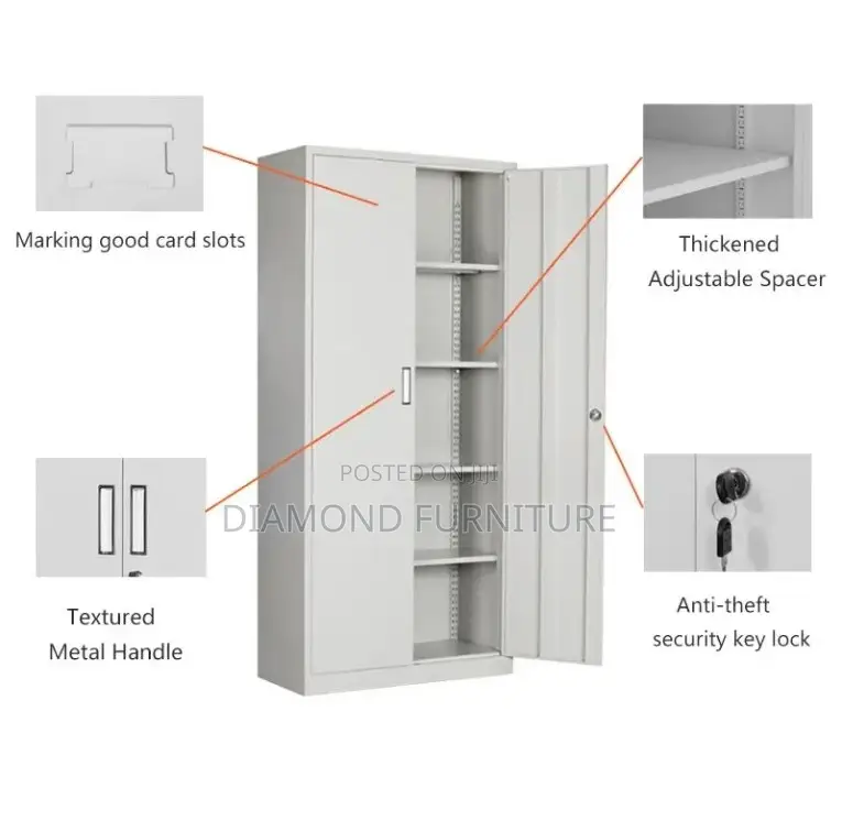 2-Door Full Metallic Office Filing Cabinet