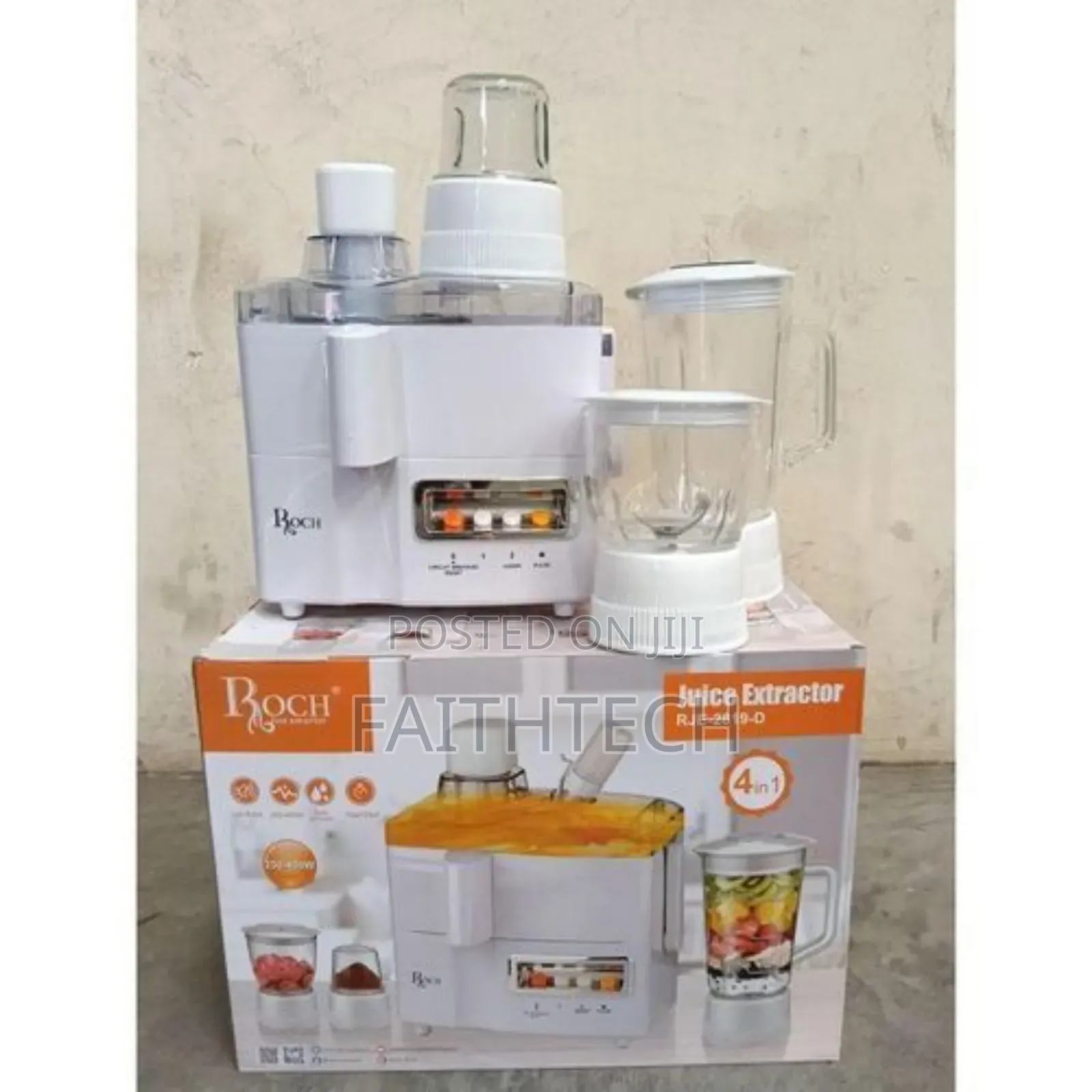 Roch 4 in 1 Juicer -Blender-Grinder and Mill Food Processor
