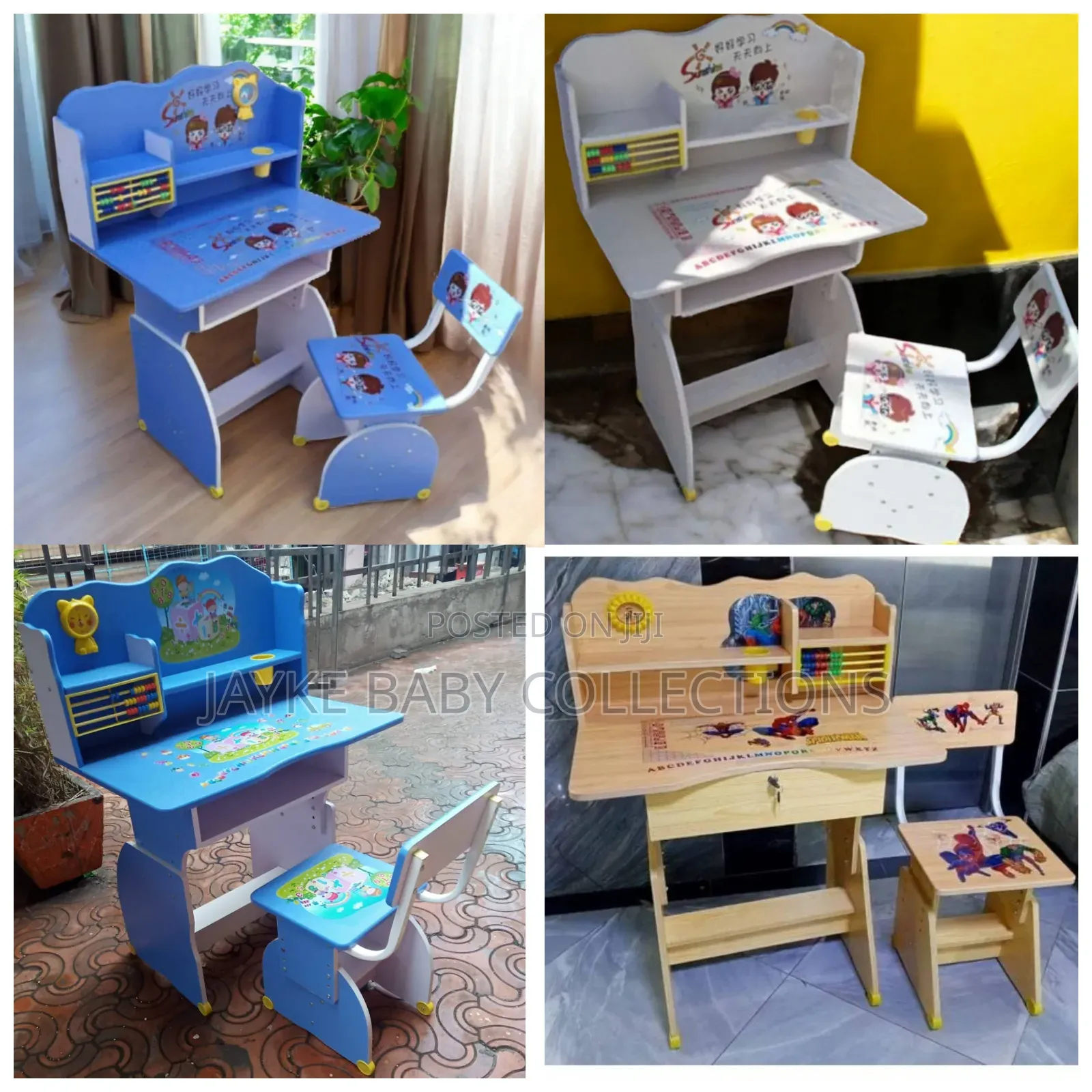 Adjustable Kids Study Desk With Storage