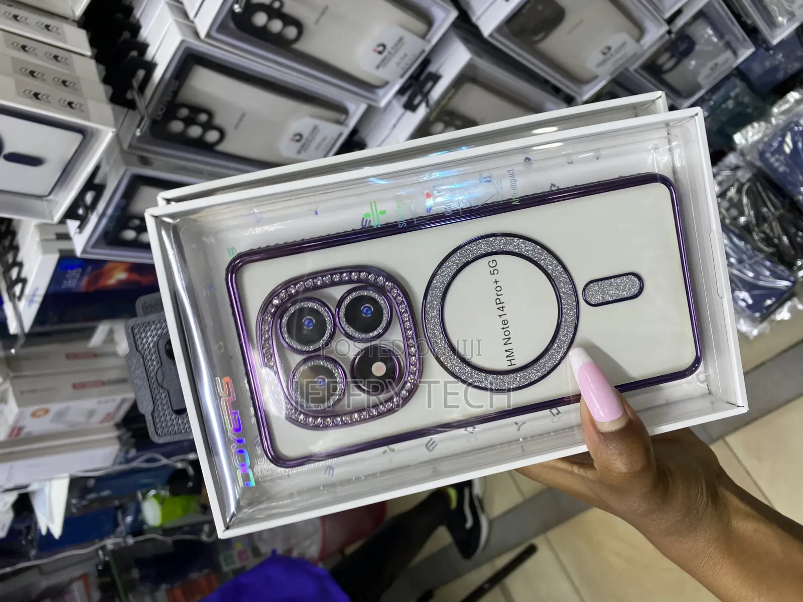 Camilo Xiaomi Redmi Note 14 Pro+ 5g Magsafe Plated Glitter Case
