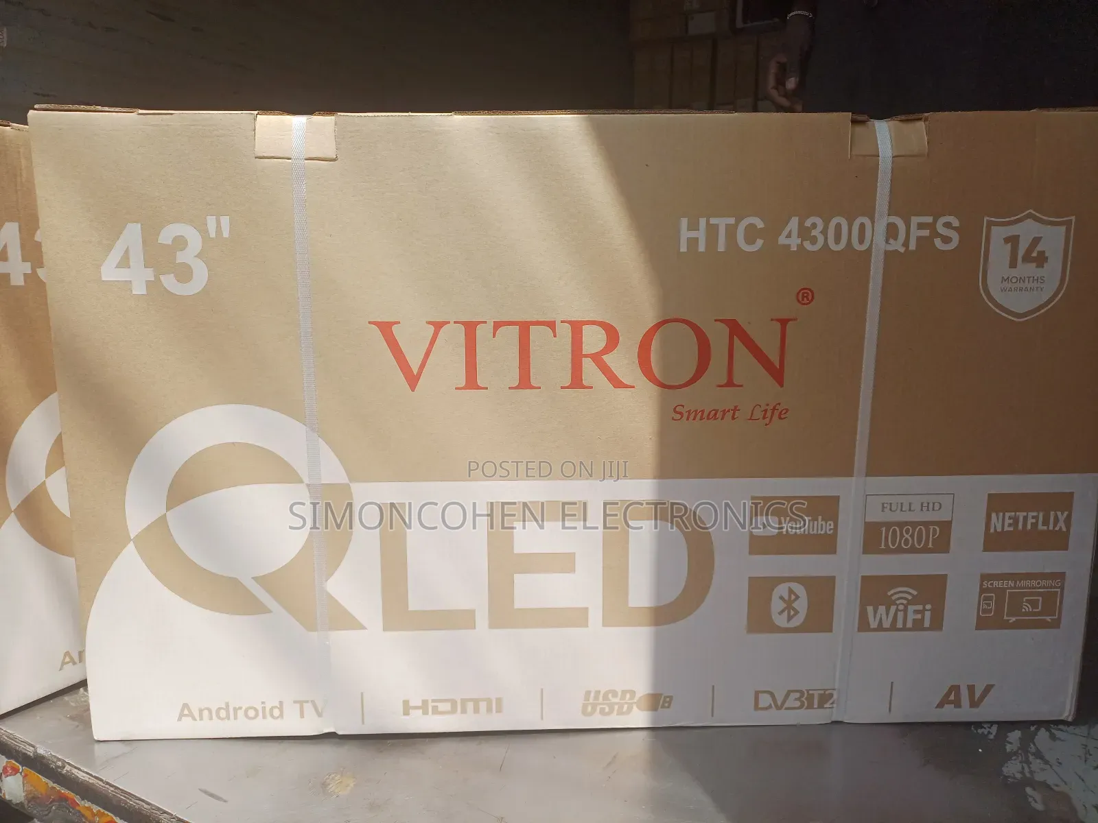 Vitron 43 Inch Qled Frameless Tv