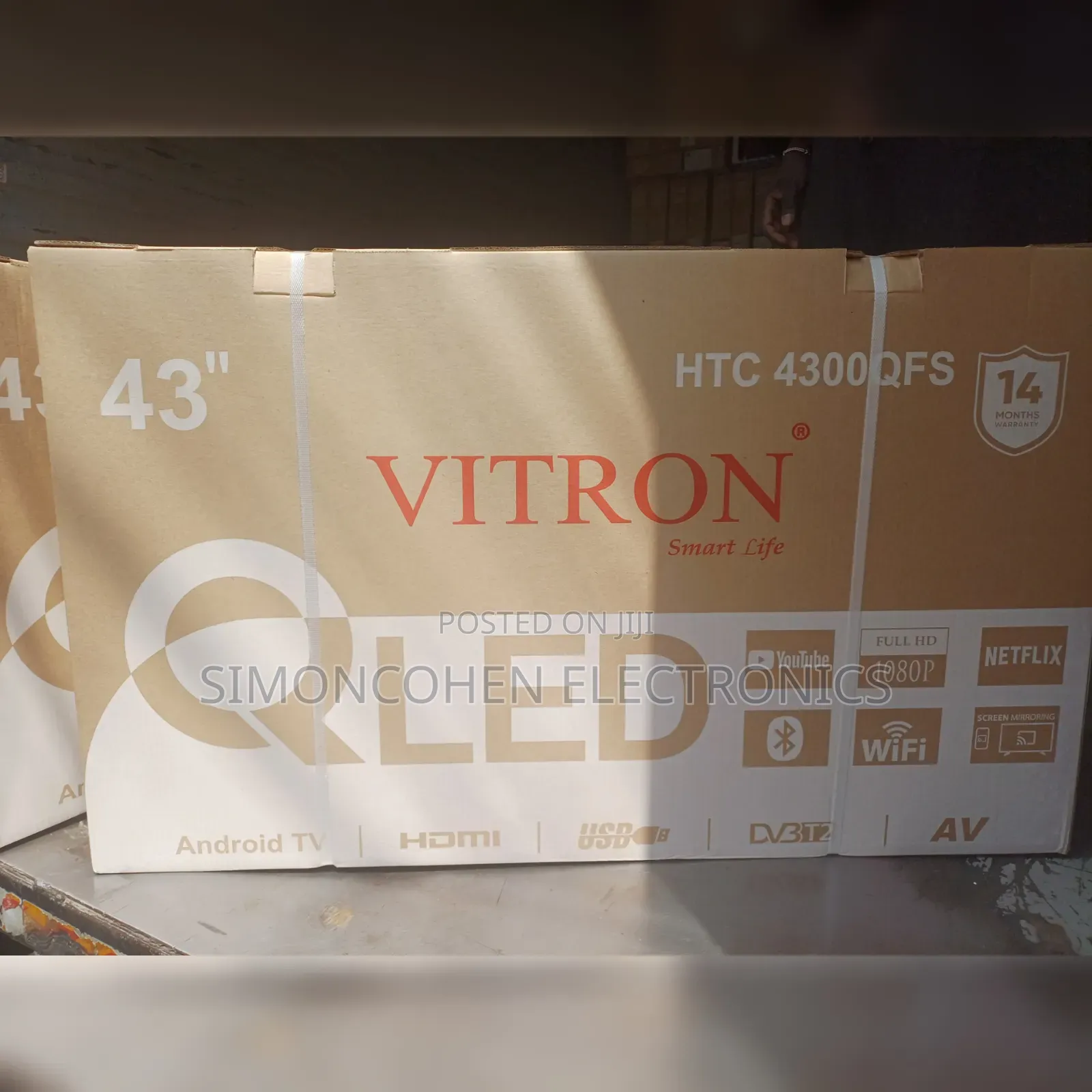 Vitron 43 Inch Qled Frameless Tv