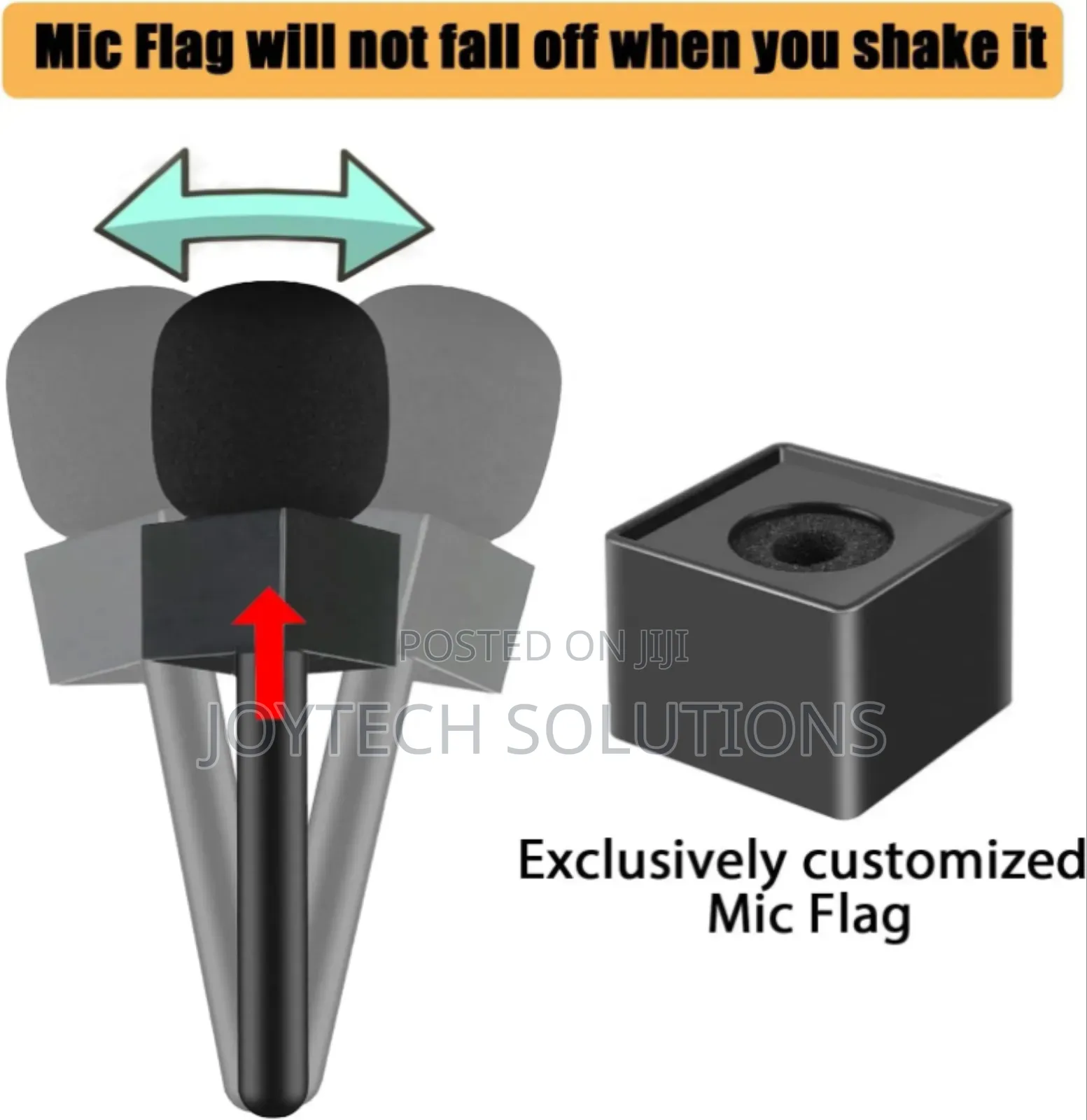 Microphone Flags for Professional Occasions Interview Broadcasting.