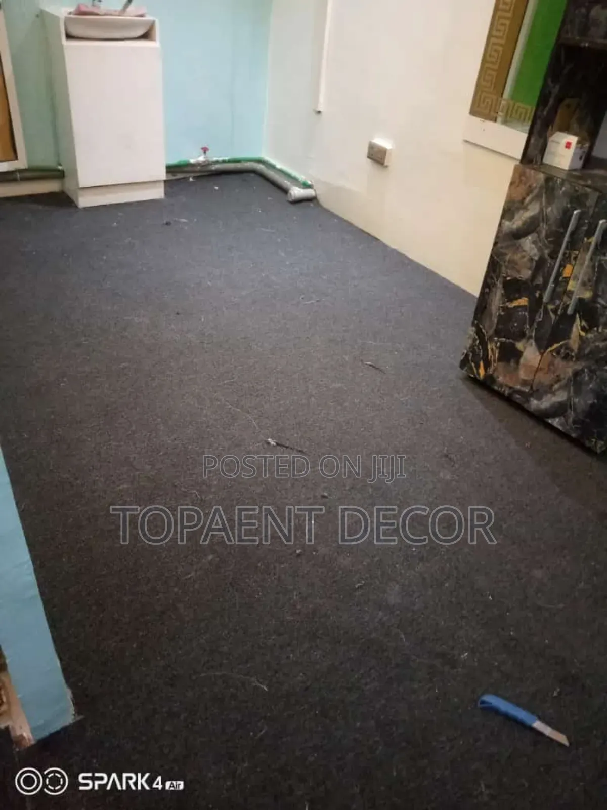 Dark Grey Delta Wall to Wall Tv Room Carpet