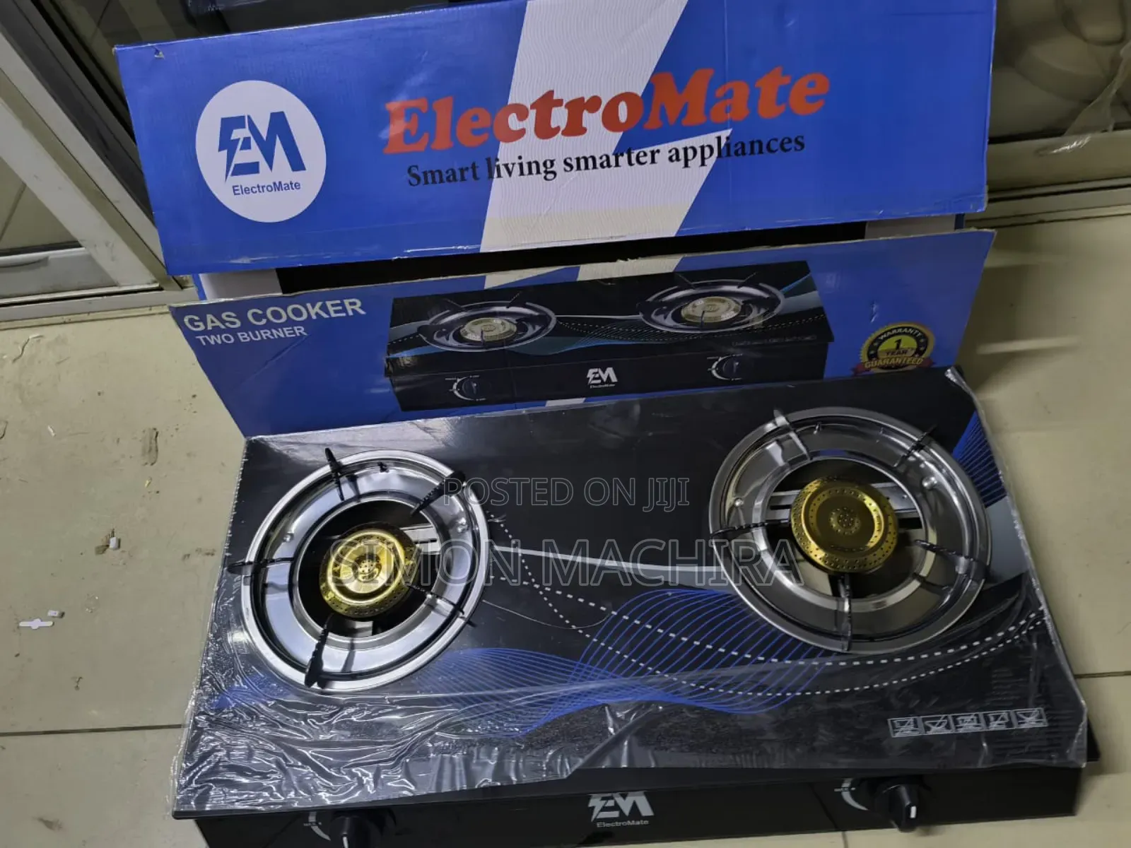 Electromate Glass 2 Burner Cooker