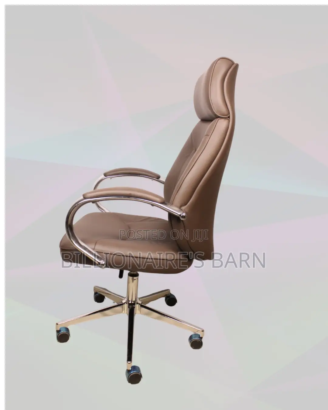 Brown Executive Leather Office Chair (Plush) — Fast Seller