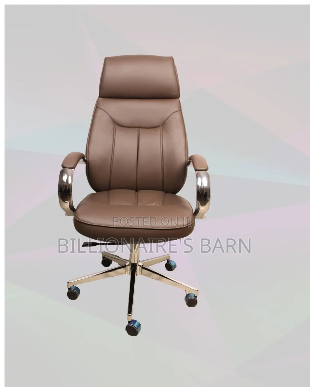 Brown Executive Leather Office Chair (Plush) — Fast Seller