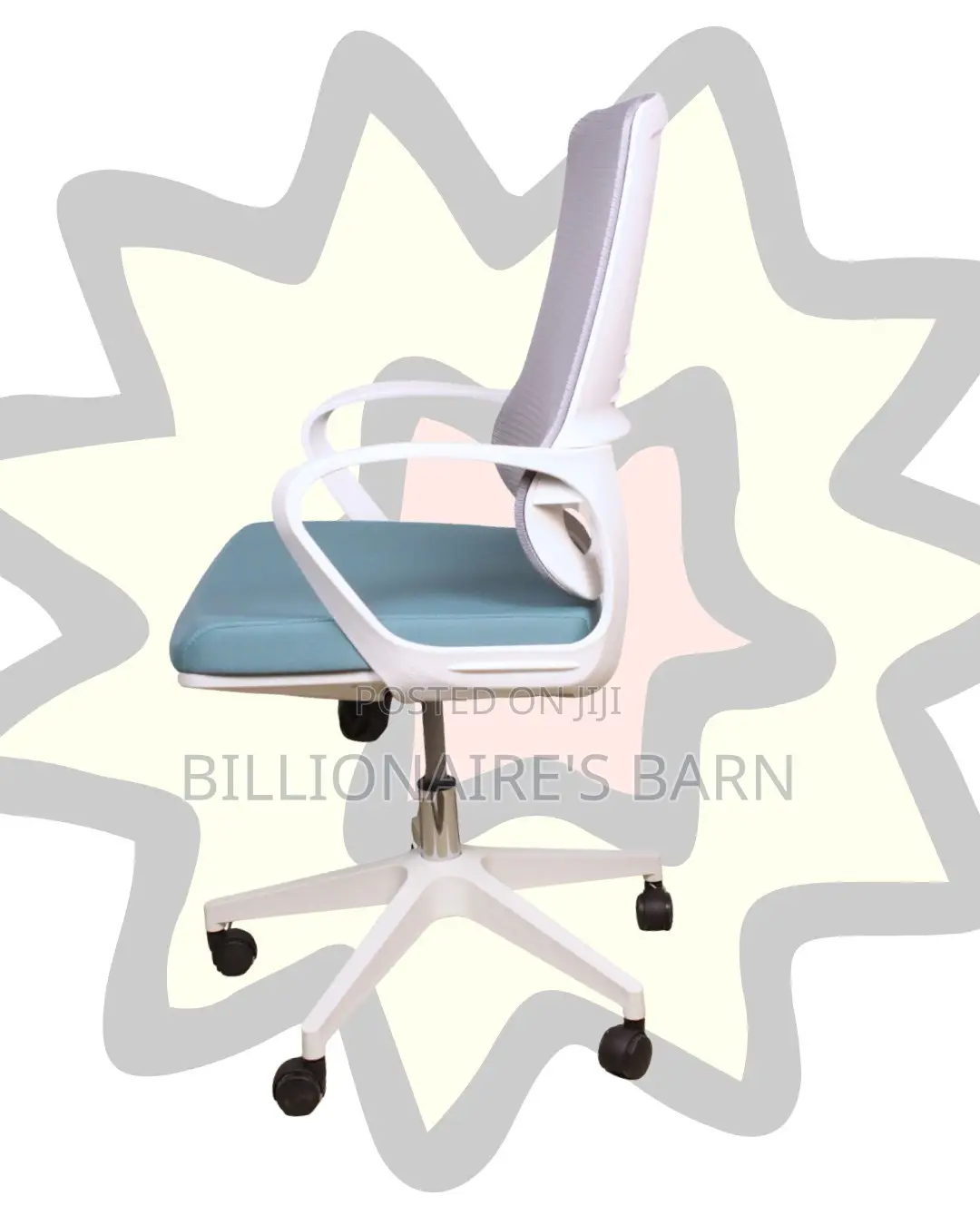 Orthopedic White Ergonomic Mesh Office Chair | Swivel Base