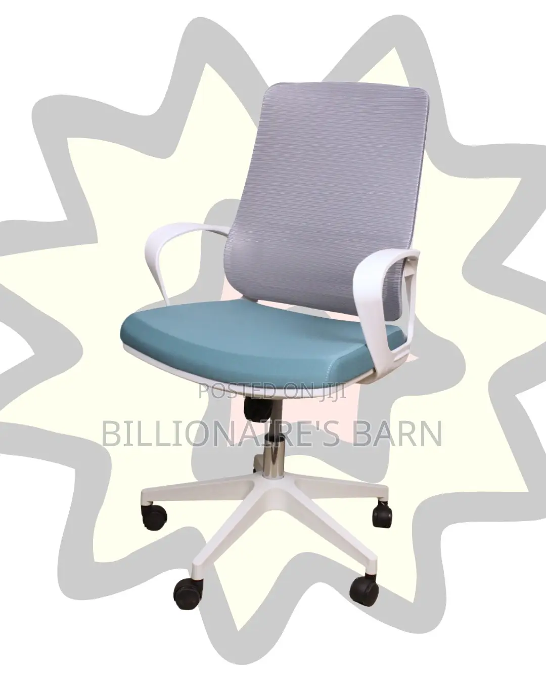 Orthopedic White Ergonomic Mesh Office Chair | Swivel Base