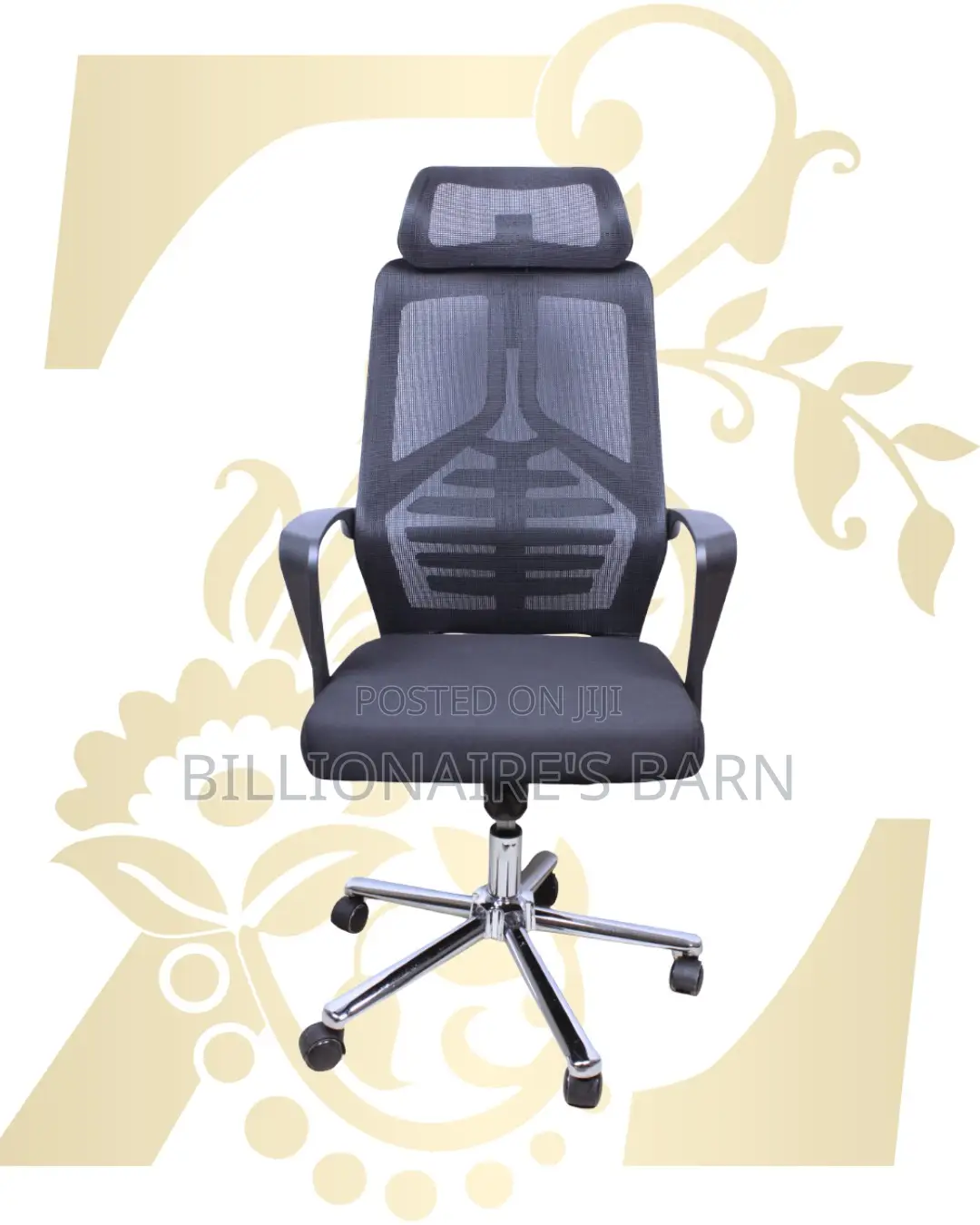 Stylish High Back Mesh Office Chair — Easy to Clean
