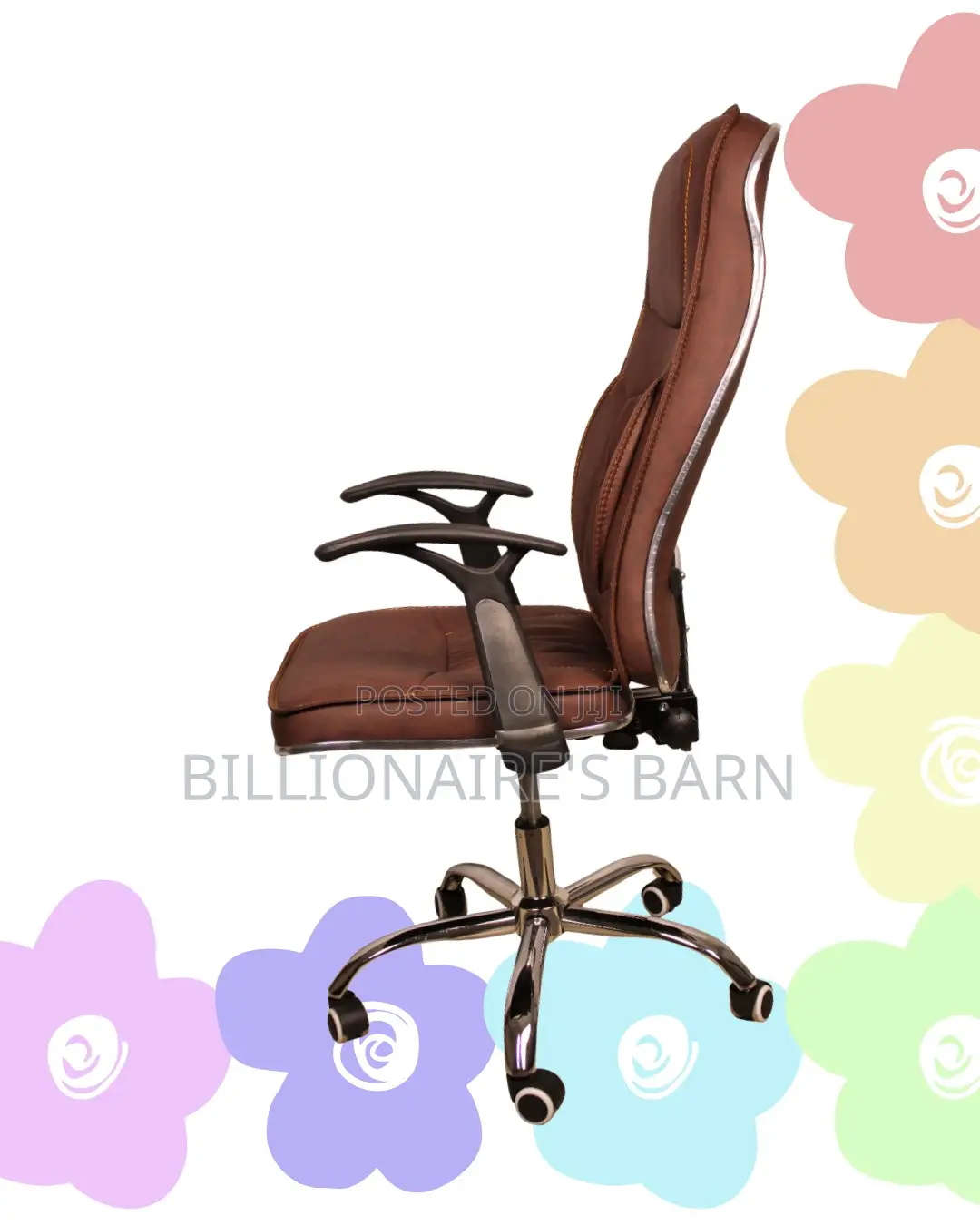 Adjustable Ergonomic Executive Leather Chair | Headrest Support