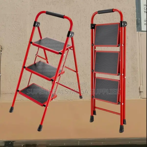 3 Step Foldable Ladder | Lightweight Kitchen and Household Step Tool