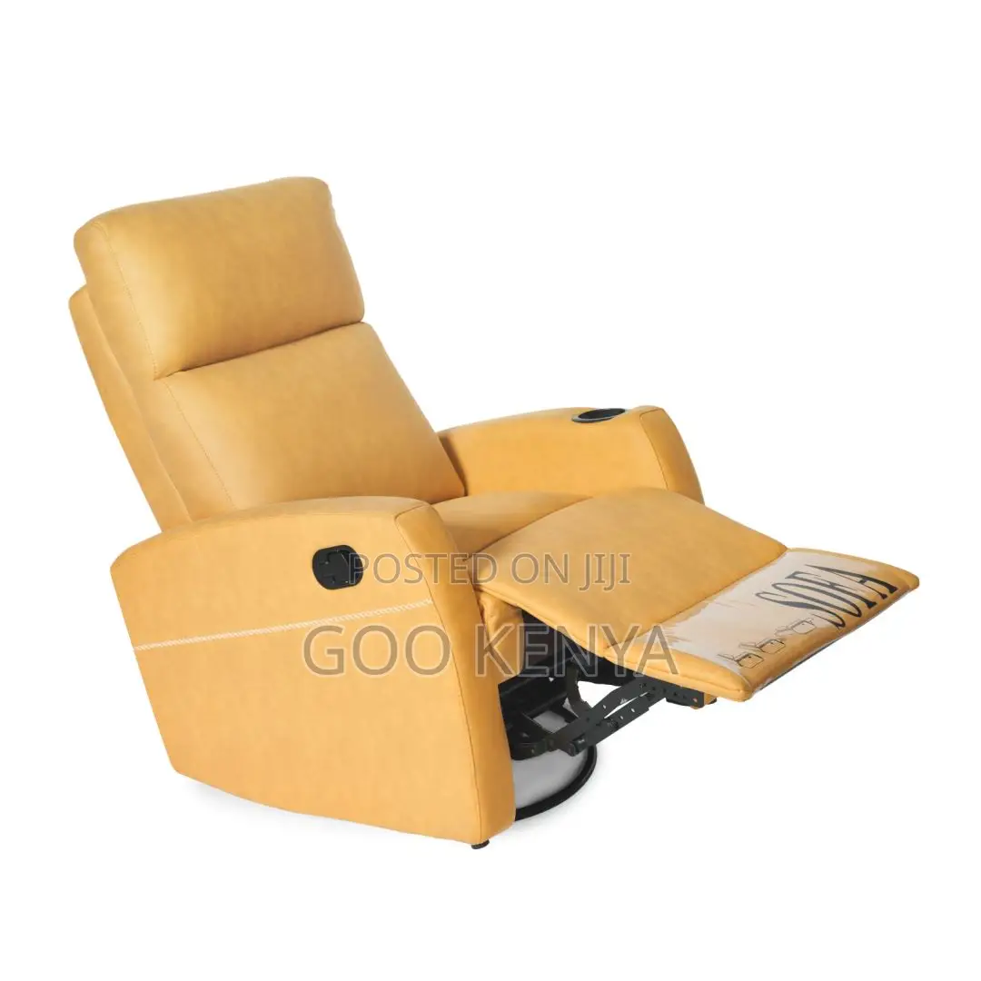 Home Sofa; Single Relaxing Leather Recliner Rocking Sofa