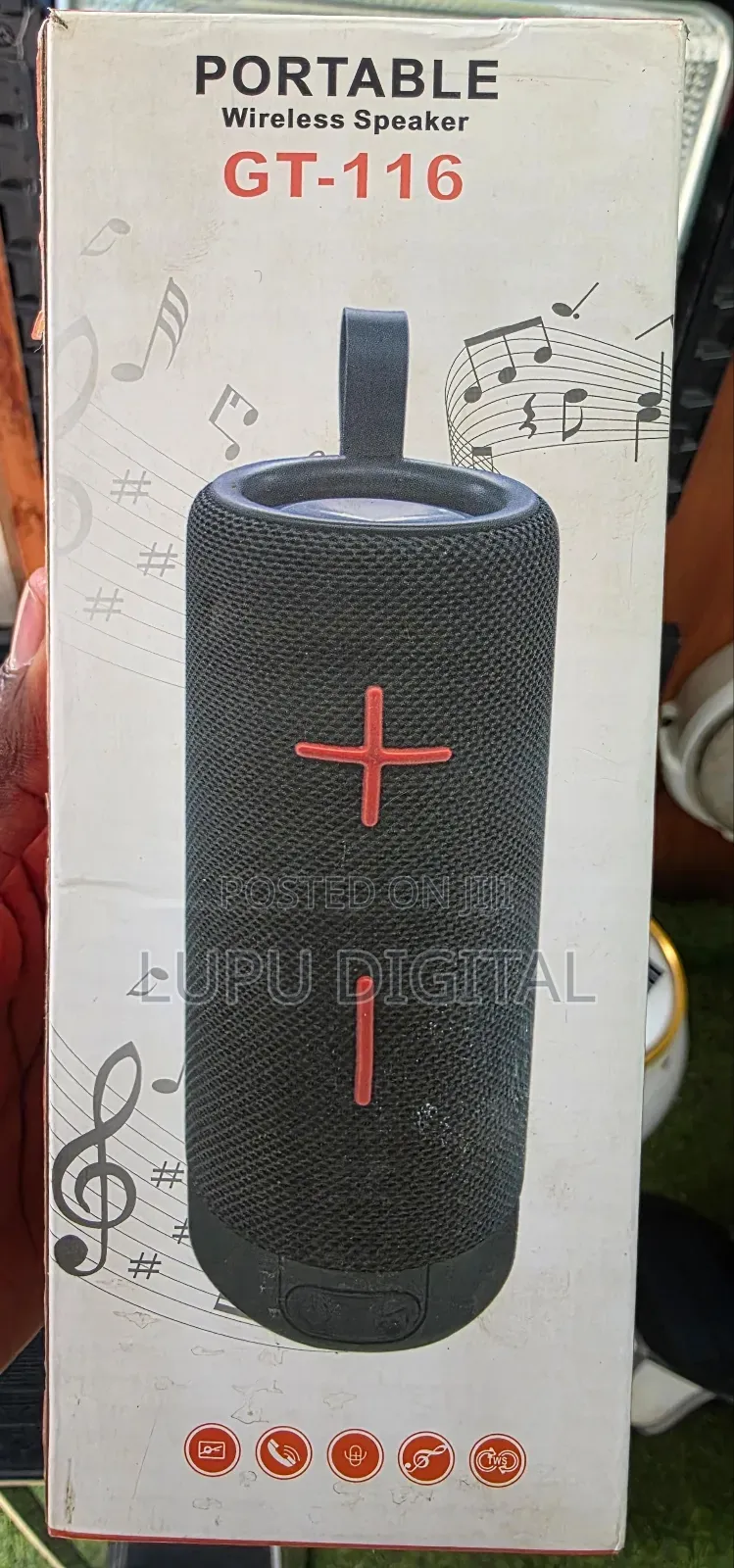 Gt-116 Portable Bluetooth Wireless Speaker10w Dual Driver 3.7v 1200mah