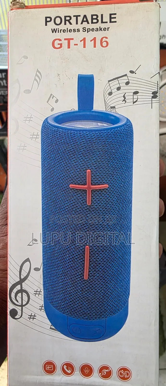 Gt-116 Portable Bluetooth Wireless Speaker10w Dual Driver 3.7v 1200mah