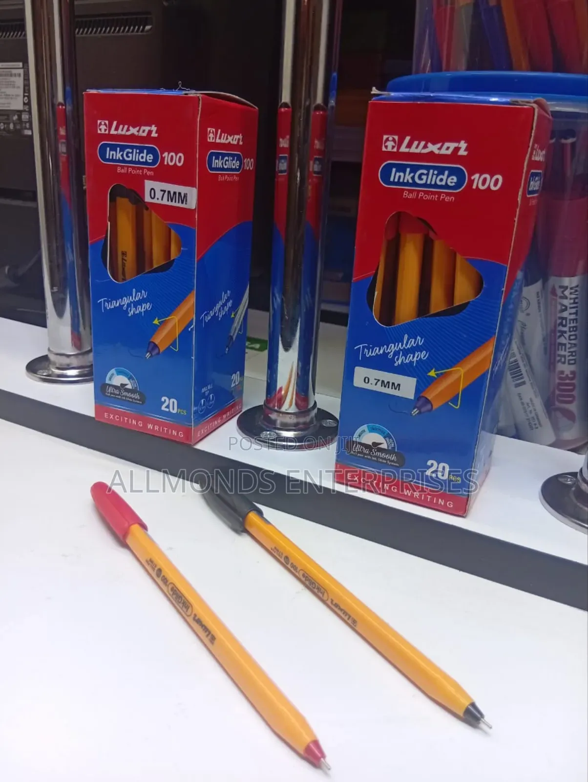 A Packet of 20pcs Luxor Ball Point/Sharp Pointed Pen- 0.7mm