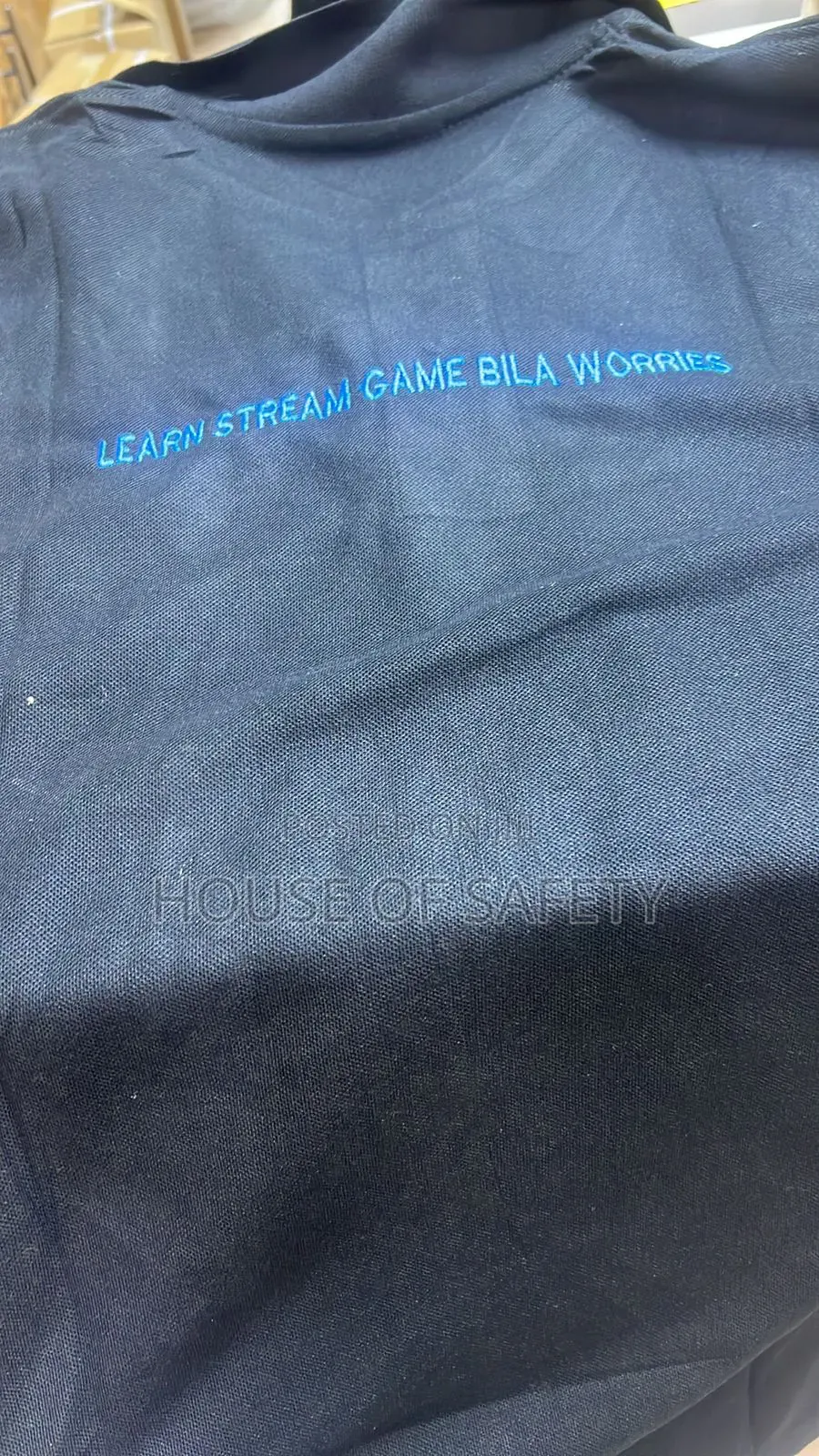 Black Branded Polo Tshirt in Plain Black