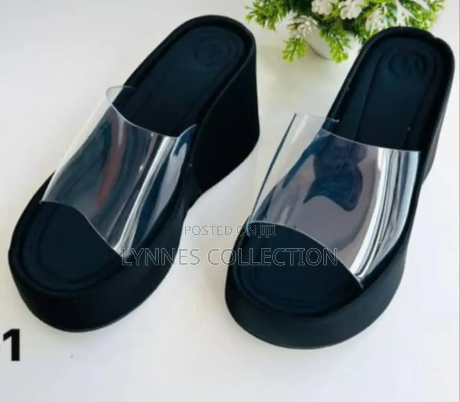 Clear Wedge Chunky Transparent Sandals ,Wedge Sandals Sizes 36-41