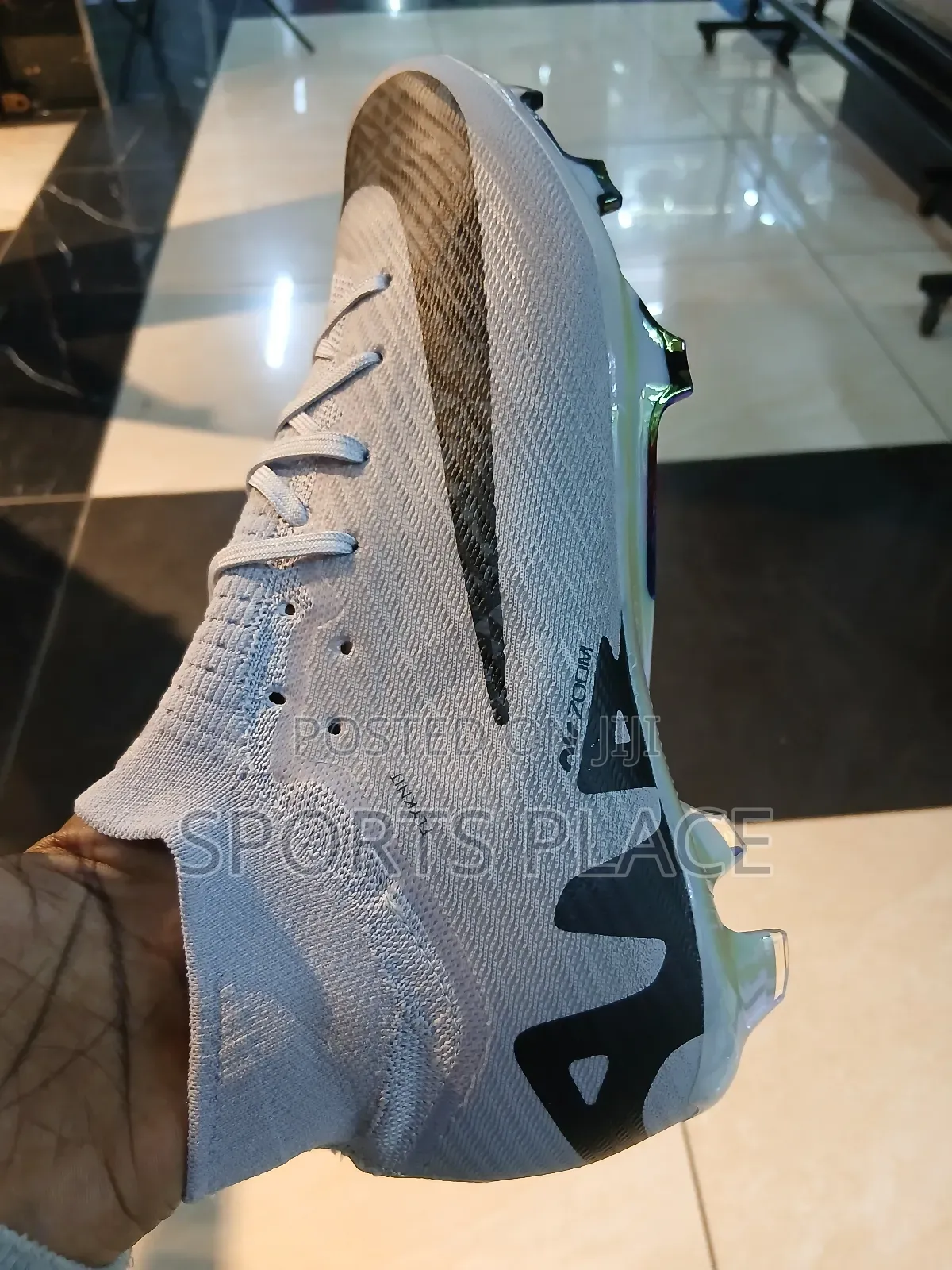 Nike Grey Air Zoom Soccer Football Boots
