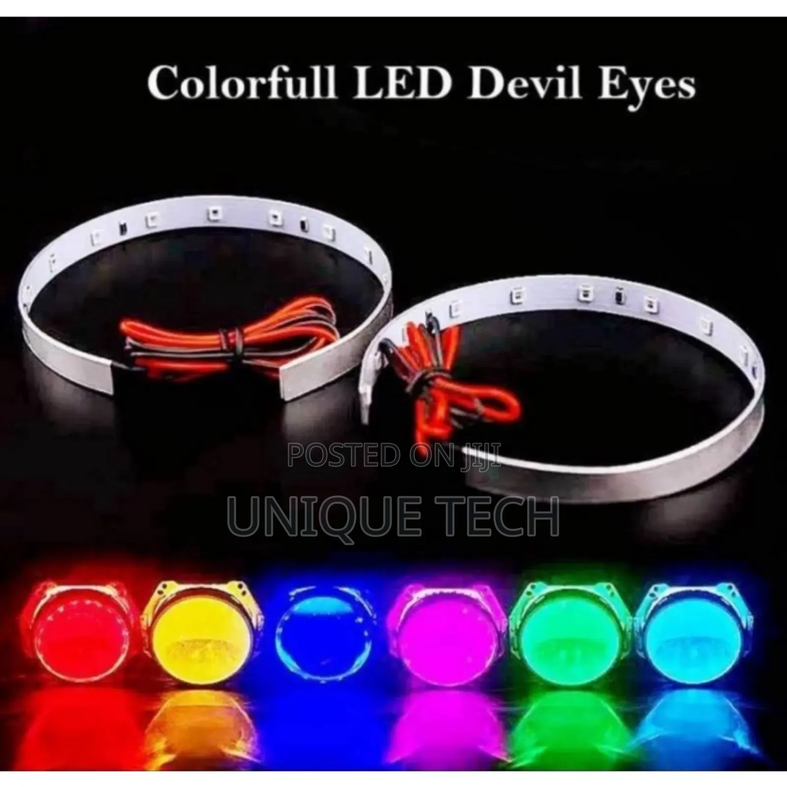 Led Headlight Halo Rings With Devil Eyes Effect