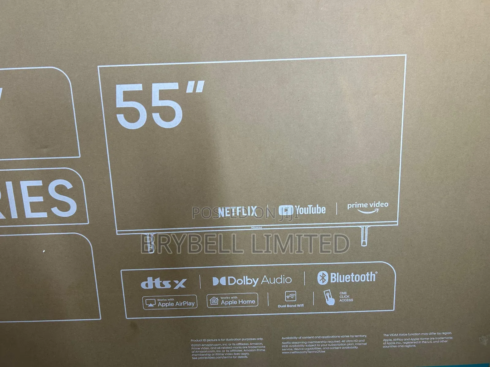 New Hisense Smart Tv 55" A6 Series, Tv