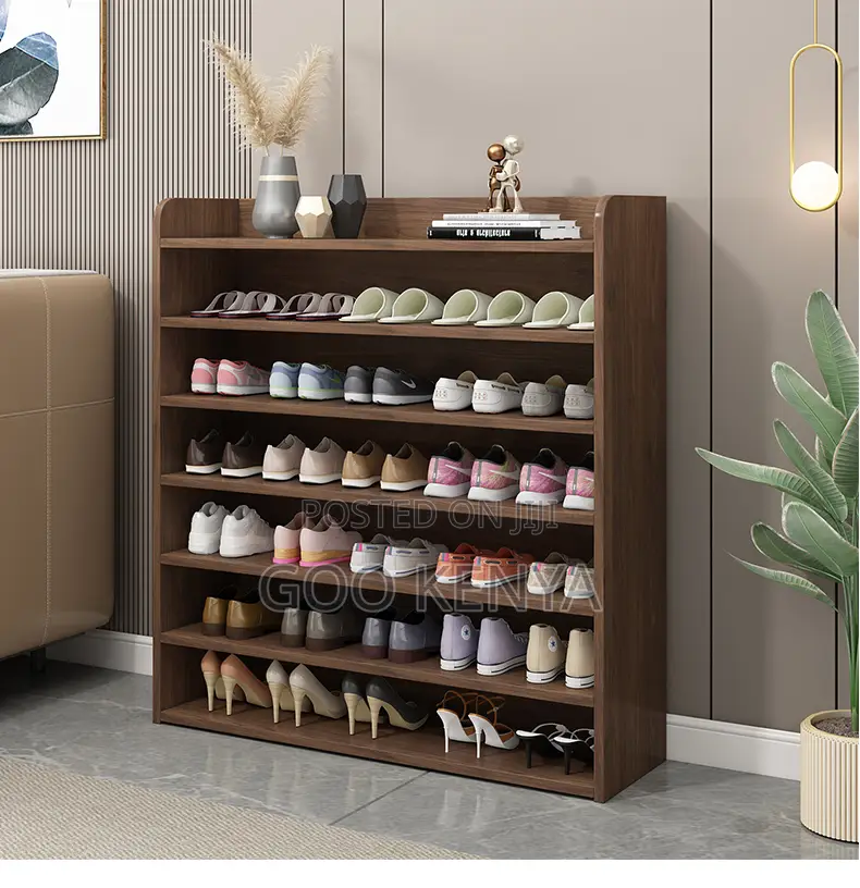 Home Shoe Rack; Wooden Made Multi-Layer Extendable Shoe Rack Organizer