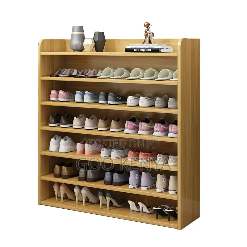Home Shoe Rack; Wooden Made Multi-Layer Extendable Shoe Rack Organizer