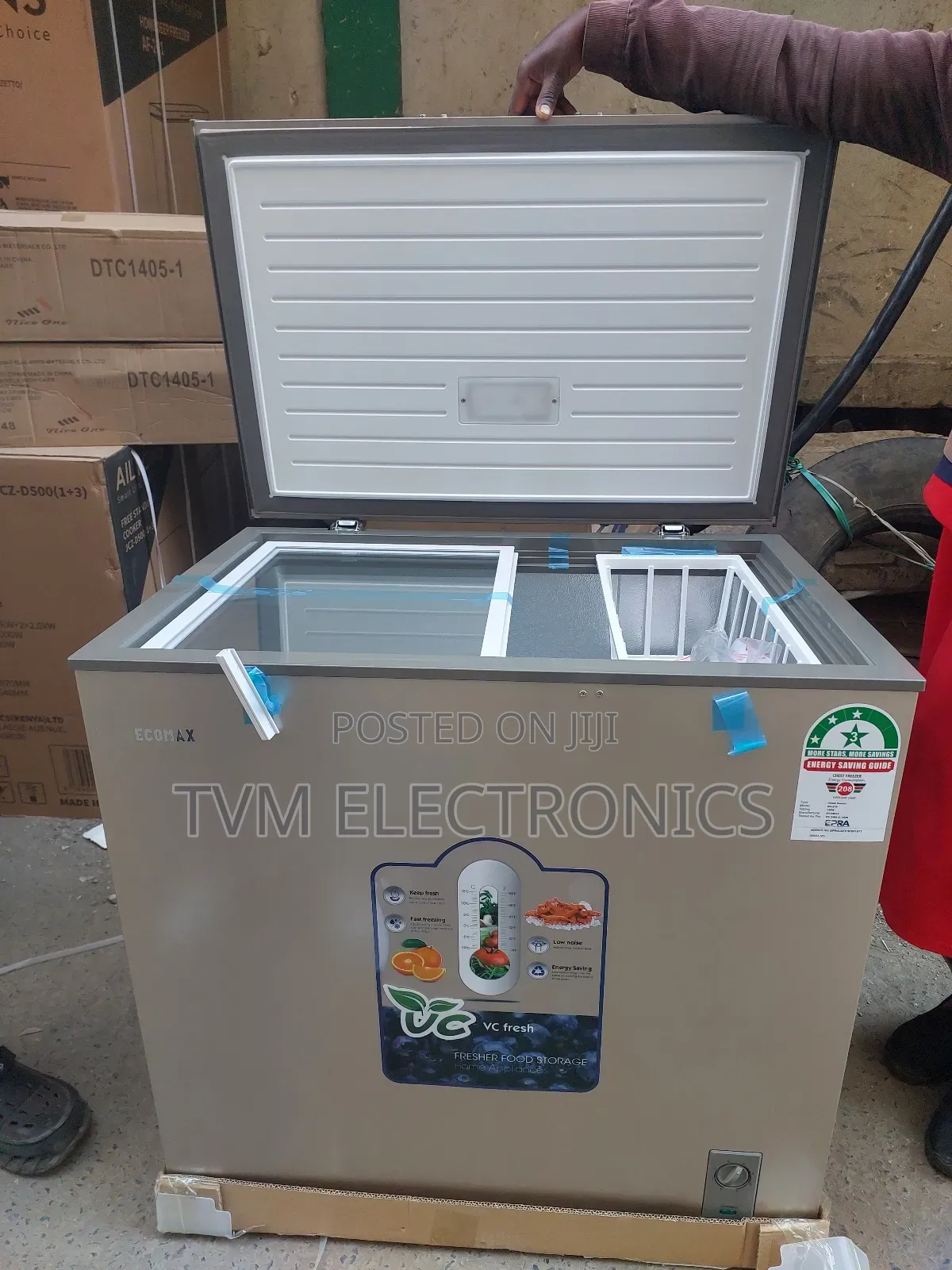 Ecomax 219l Deep Chest Freezer Energy Effecient 3 Star Rated Freezer