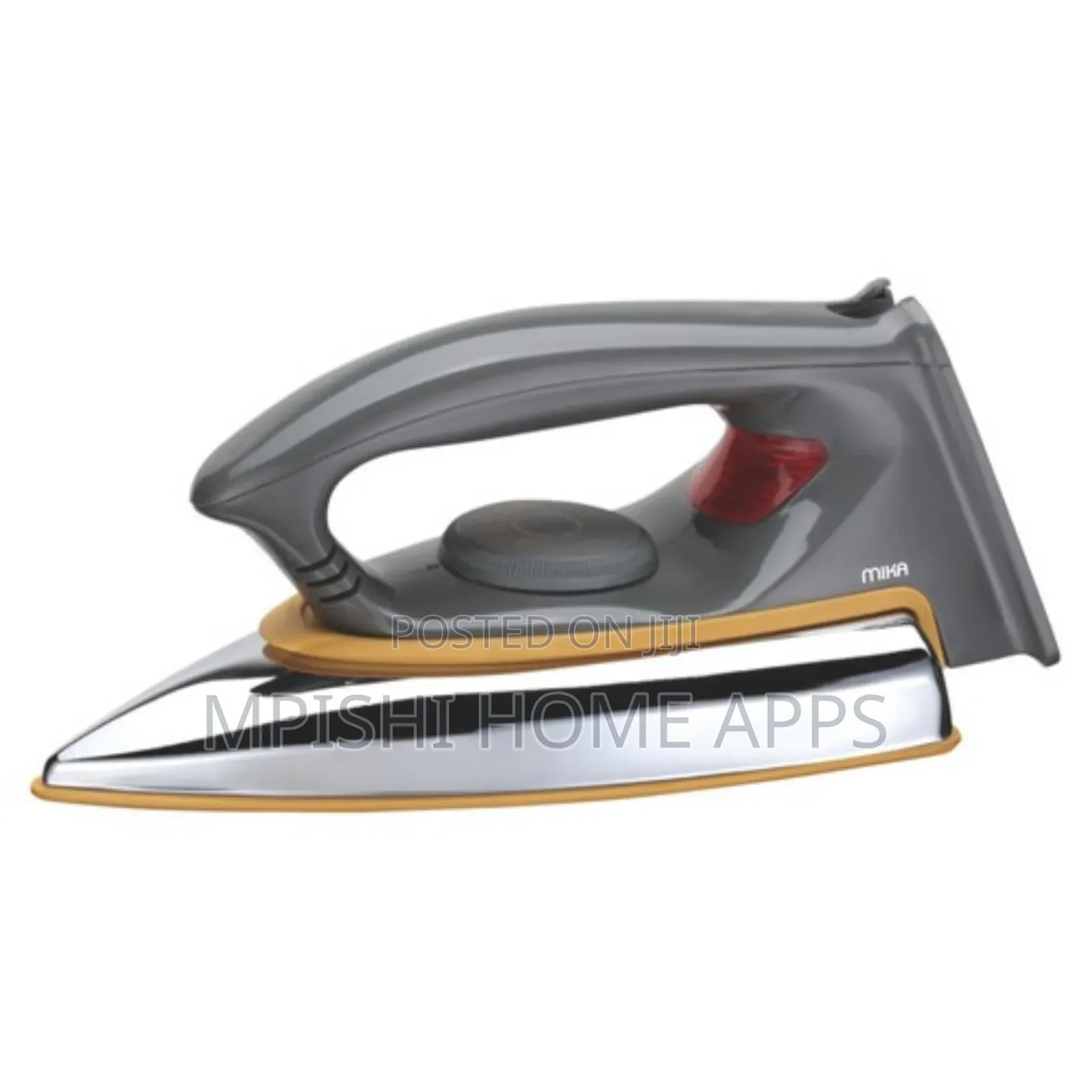 Mika Dry Iron, Pro Glide Ceramic Soleplate, Grey Yellow
