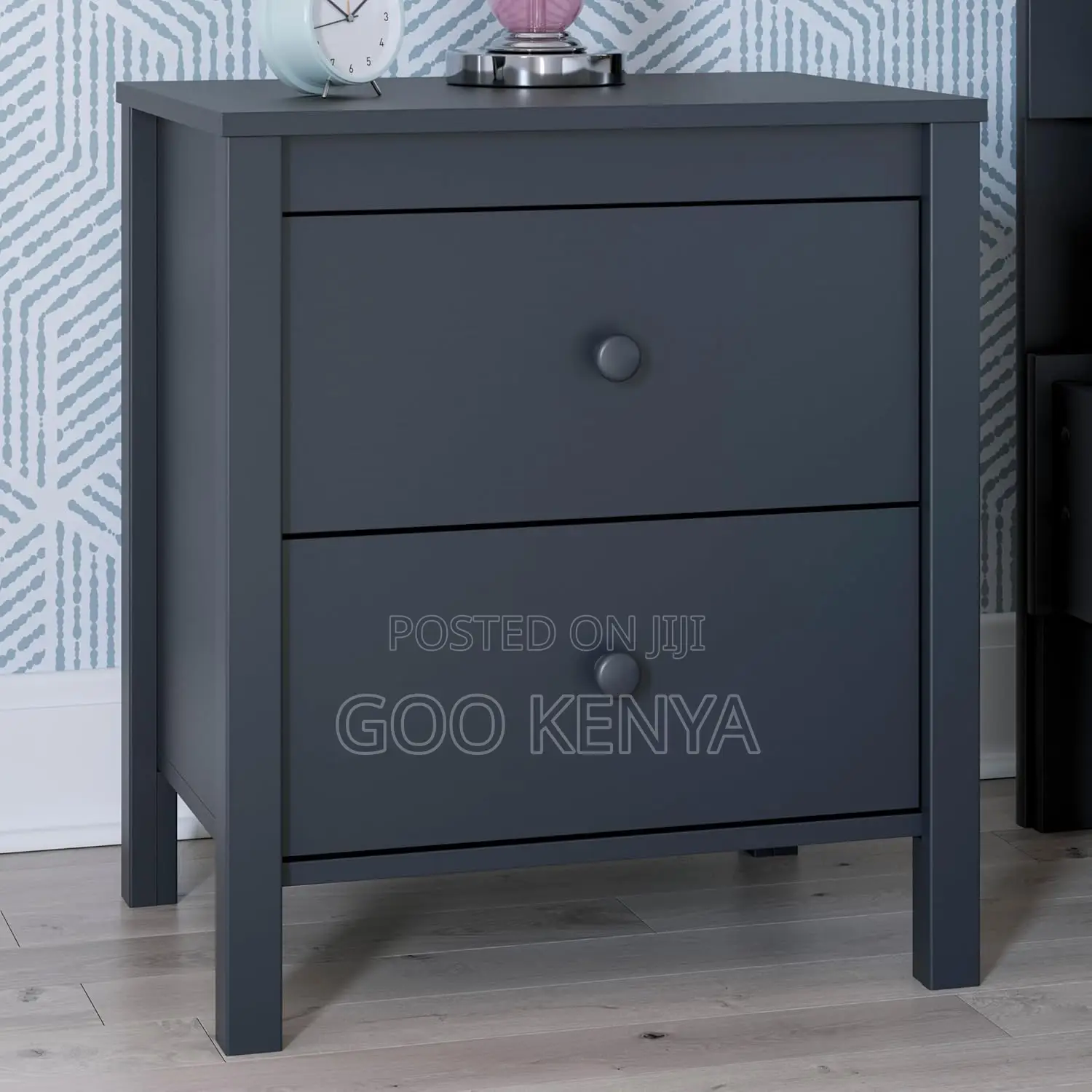 Home Cabinet; Wooden Bedside Cabinet With Multiple Drawers