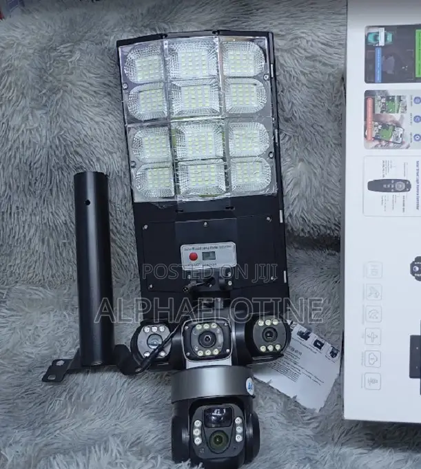 4g Sim Card Triple Lens Floodlight Solar PTZ Camera