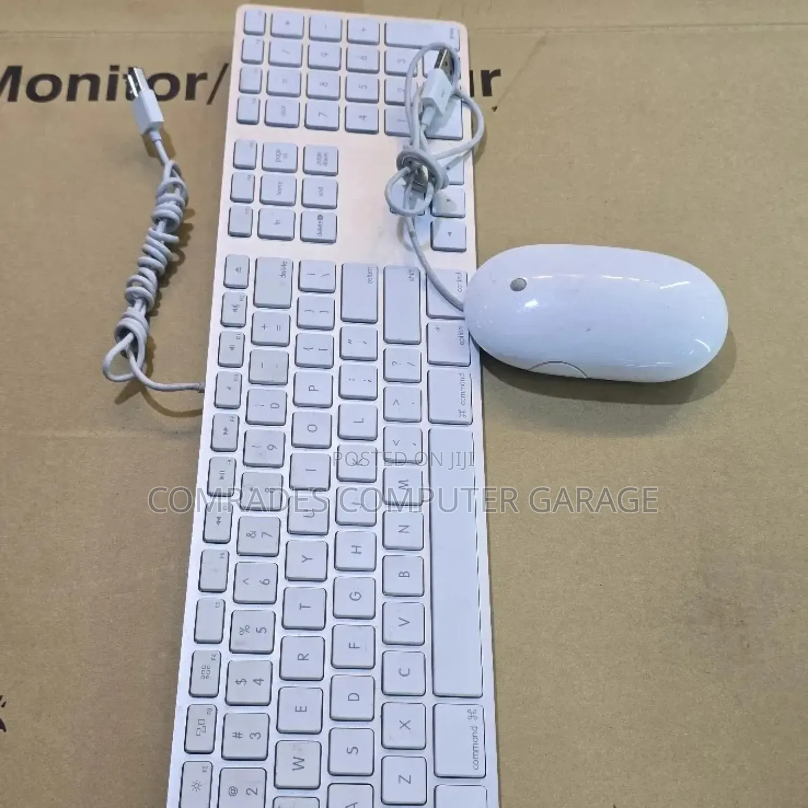 Apple Aluminium Keyboard With a Numeric Keypad and Mouse