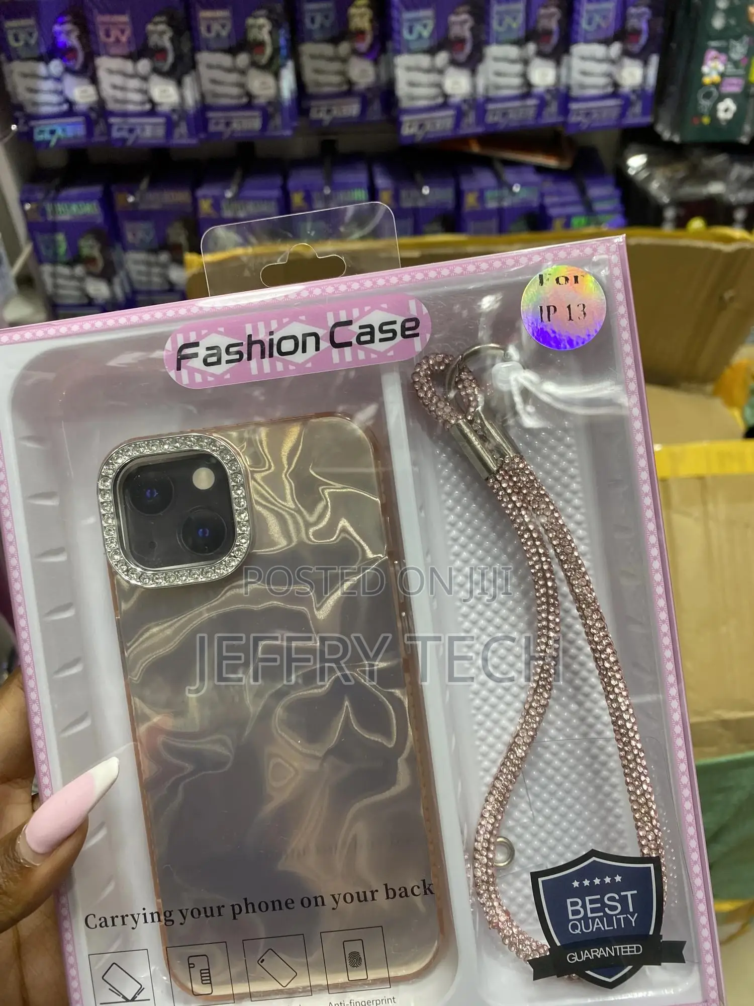 Lukap Marble Wrist Strap Chain Phone Case for iPhone 13