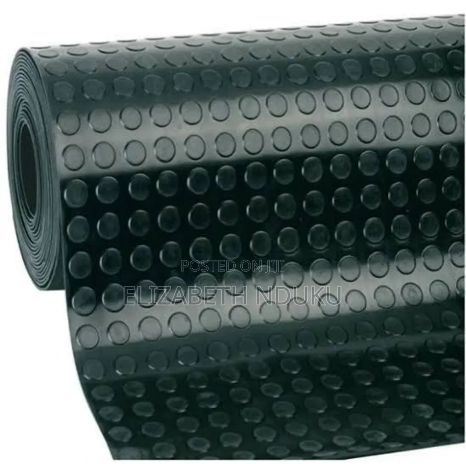 Abrasion-Resistant Rubber Coin Studded Mat