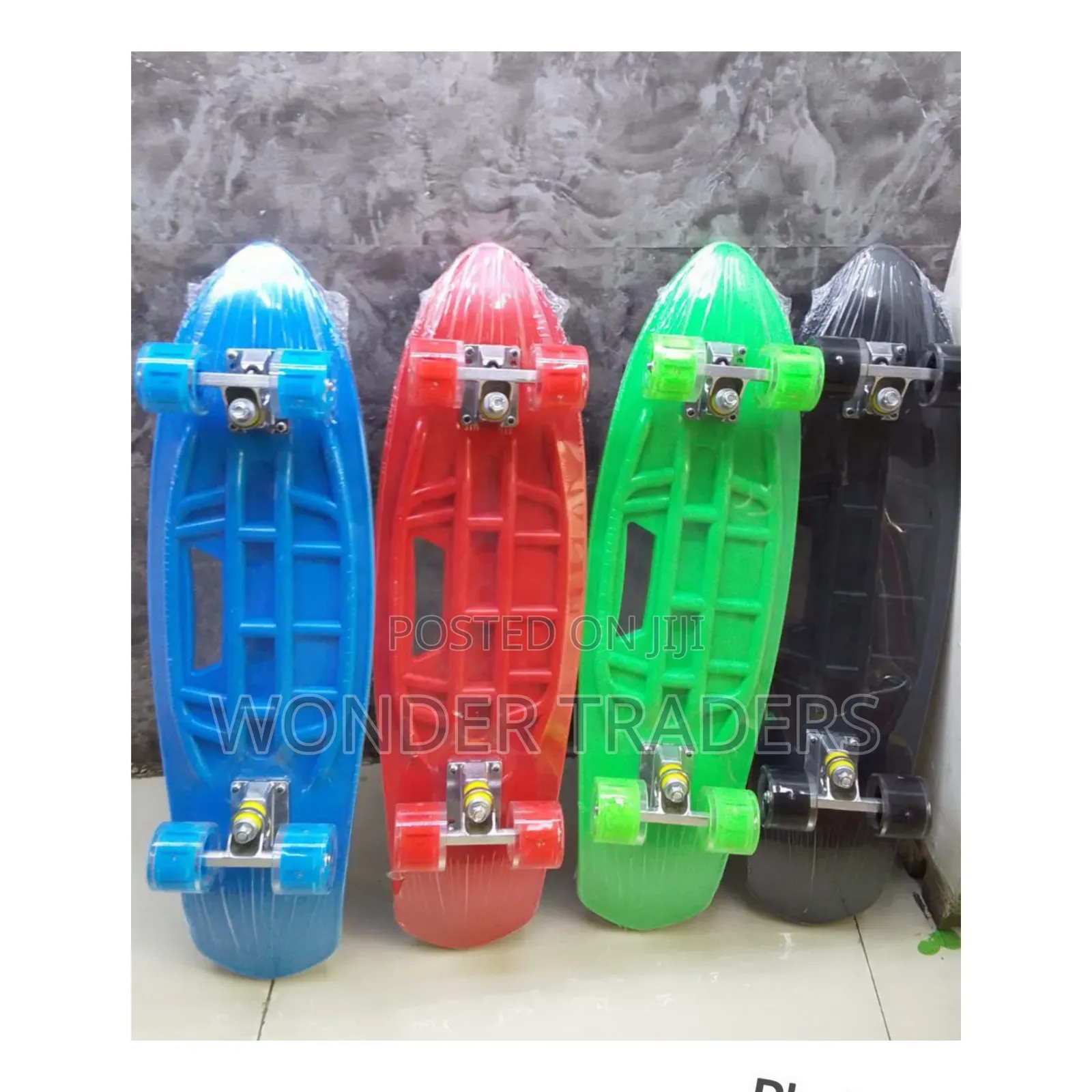 Long Skate Board 
,With Grip Tape/ Antislide at the Top
,Rubber Wide -