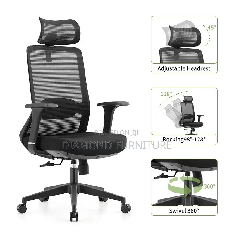 Orthopedic High Back Ergonomic Office Seat Chair