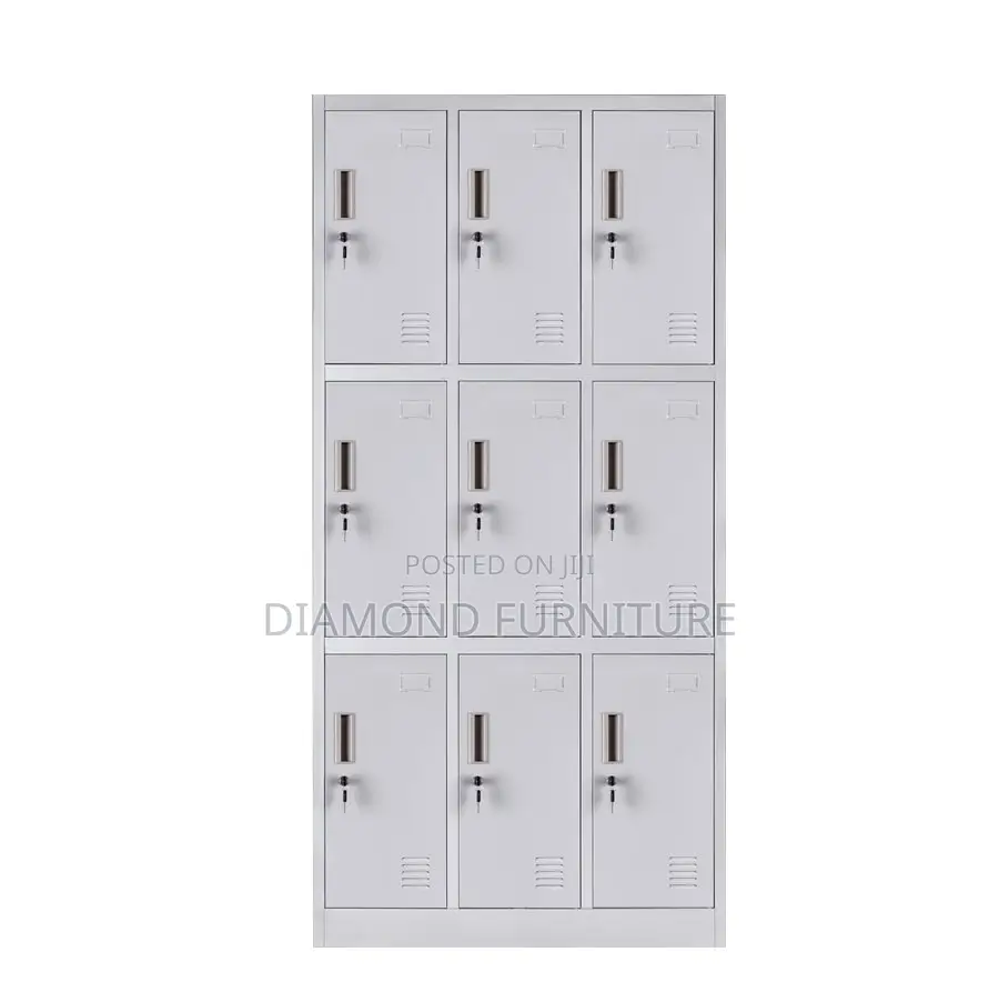 Durable 9-Locker Door Steel Office Filling Cabinet