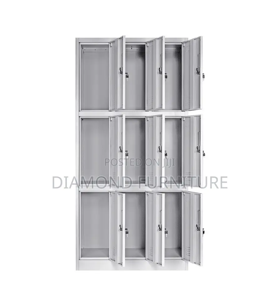Durable 9-Locker Door Steel Office Filling Cabinet