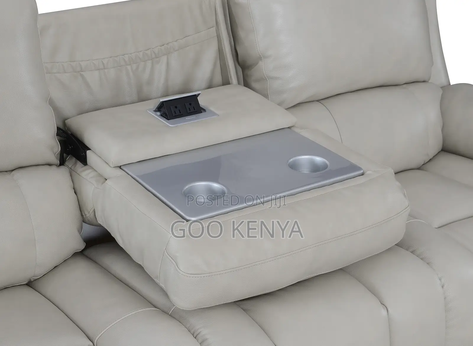 Home Sofas; 5-Seater Home Theater Leather Recliner Sofa Set