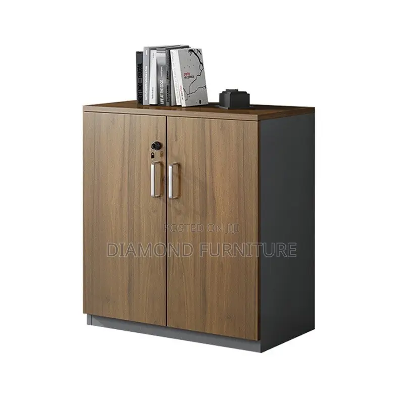 Elegant 2-Door Wooden Office Filing Cabinet Credenza