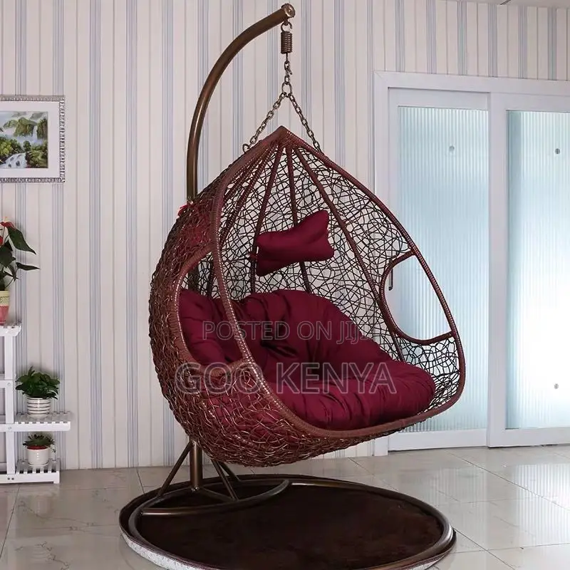 Home Chair; Garden Hanging Rattan Swing for Two Persons