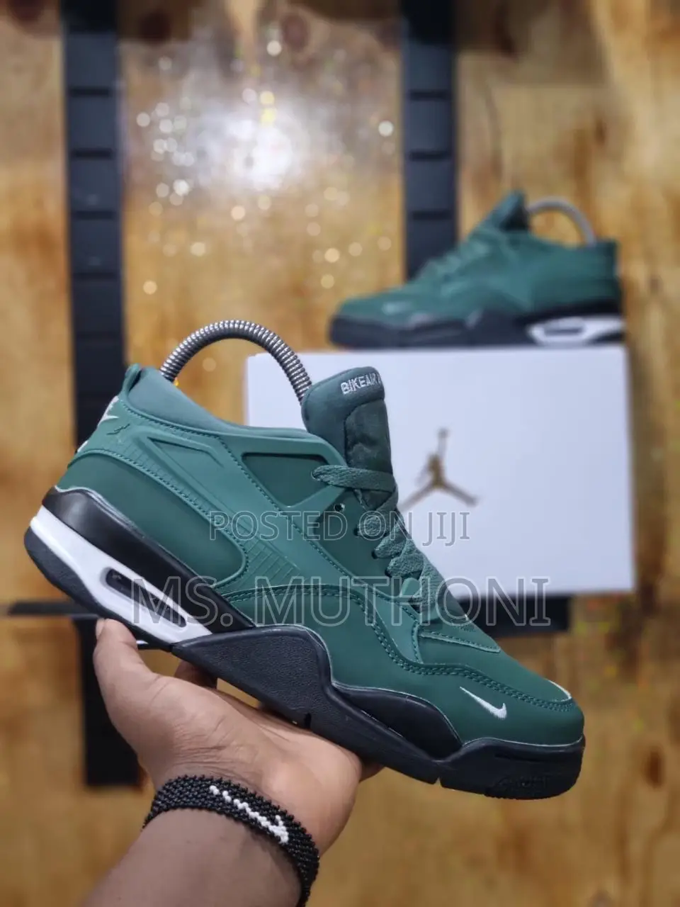 High Quality Black / Green Bike” Jordan 4 “ Sizes:39-44
