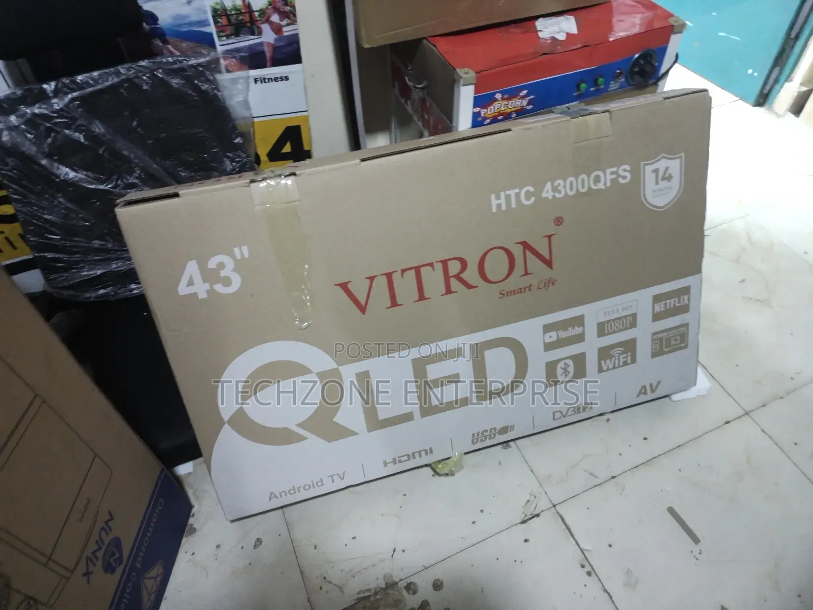 Vitron 43 Inches Qled Smart Android With Full Hd Display 